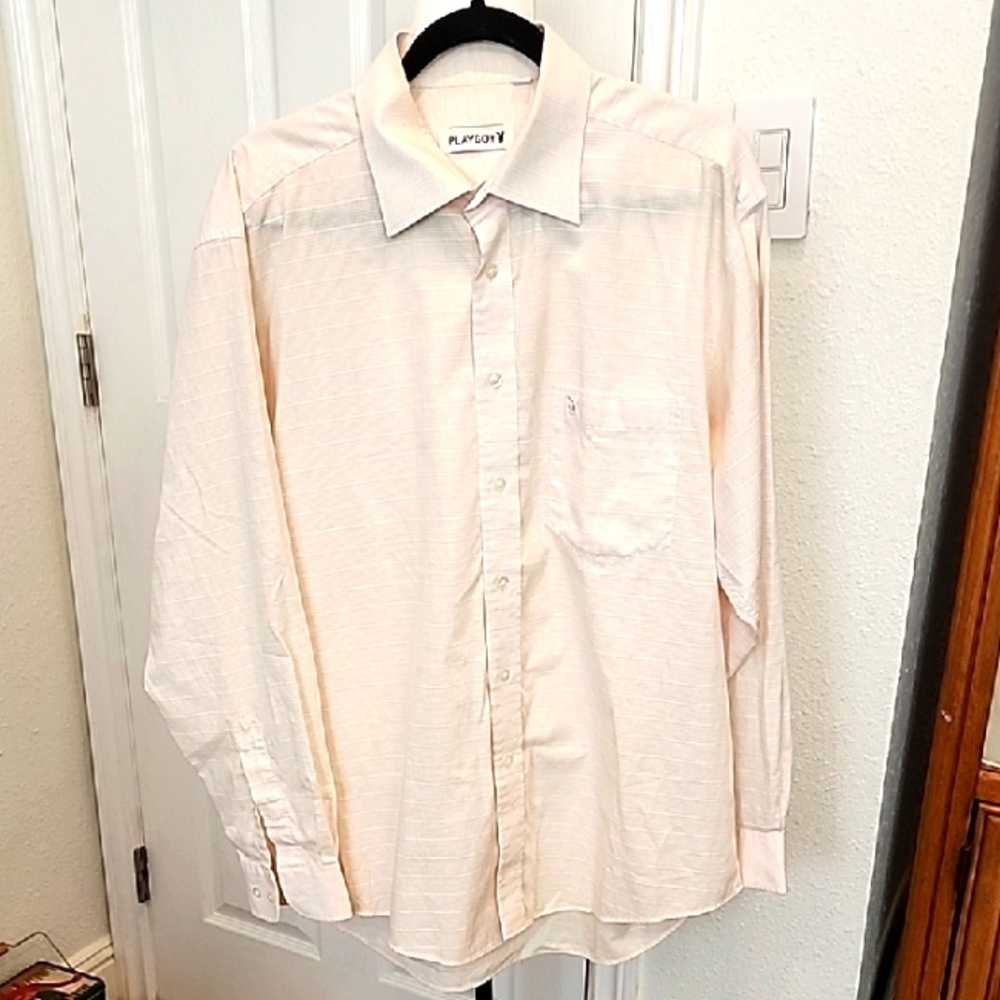 Playboy Men's Light Peach Shirt 43